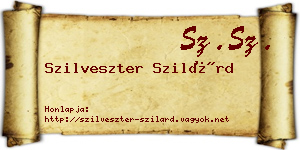 Szilveszter Szilárd névjegykártya